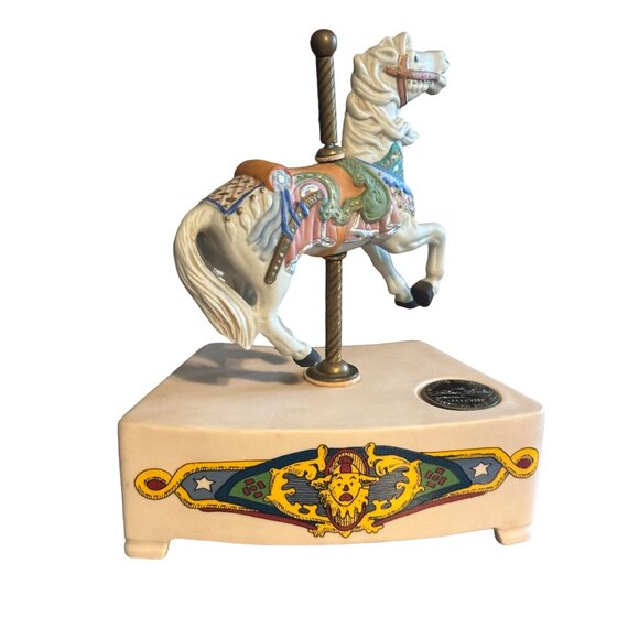 Vintage Willetts Designs Tobin Fraley Carousel Horse Music Box When Irish Eyes A - Picture 1 of 8